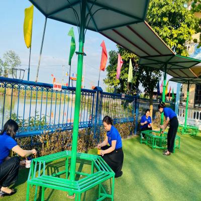 Xây dựng, tu sửa điểm vui chơi cho thiếu nhi là một nội dung quan trọng được Ban Thường vụ Đoàn phường xác định thực hiện trong nhiệm kỳ 2025-2030